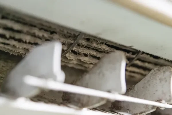 dusty air conditioner vent