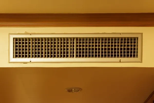 an old return duct vent